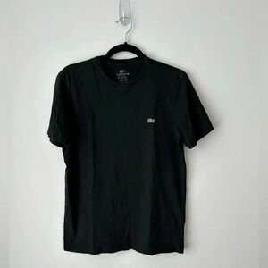 Lacoste black cotton T shirt